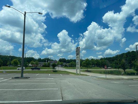 Panda House parking lot