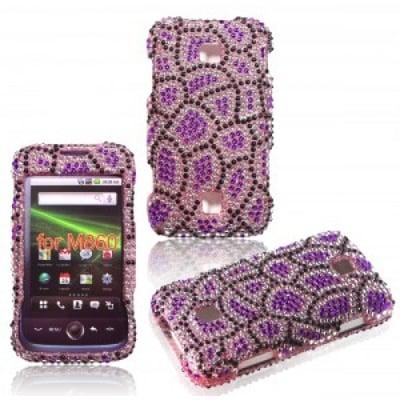 Huawei Ascend M680 Purple Leopard Bling