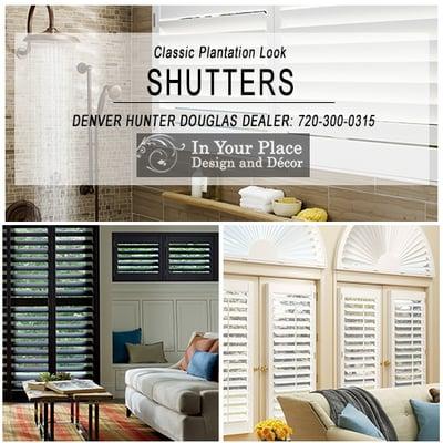 Plantation shutters Denver. Want a very classic, plantation design in your Denver home? Either for one room, or your entire h...