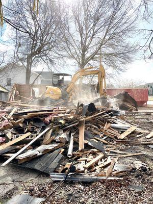 Heavy equipment demolition services