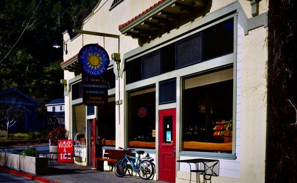 The exterior of the store. It's hard to miss on Sir Francis Drake Boulevard.