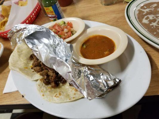 Carne asada tacos