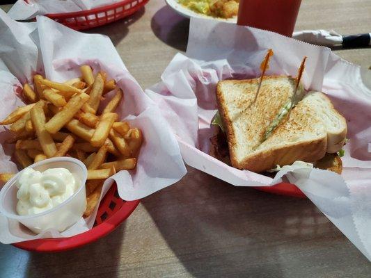 Fries and BLT