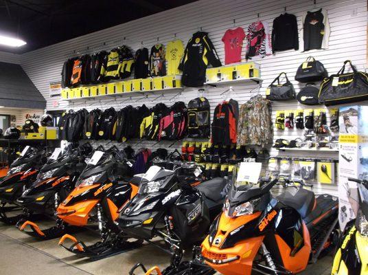 Ski-Doo Snowmobile & Jacket Display