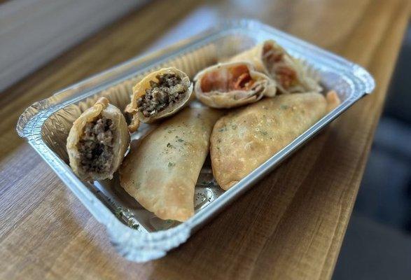 Beef and Pepperoni Empanadas.