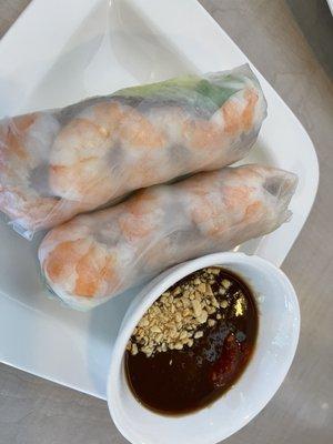 Pork & shrimp summer rolls