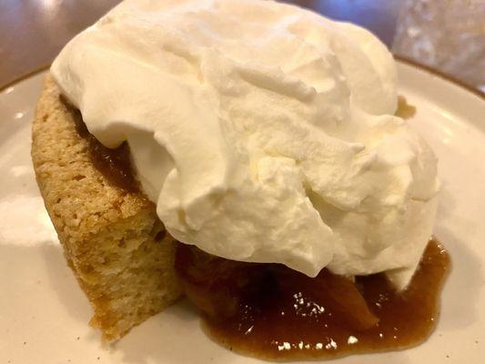 Olive oil cake with chantilly cream