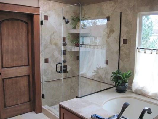 Custom Heavy Glass Shower Door