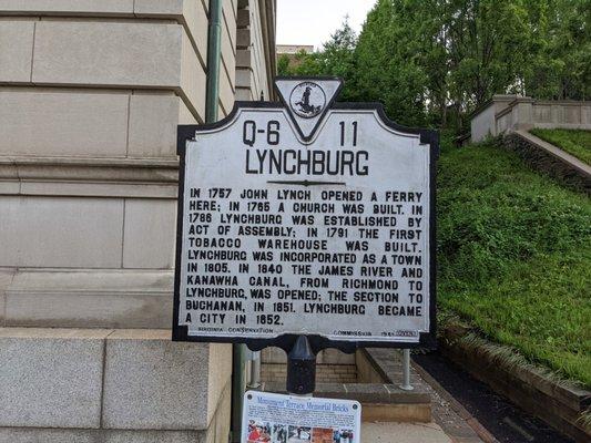 Lynchburg Historical Marker