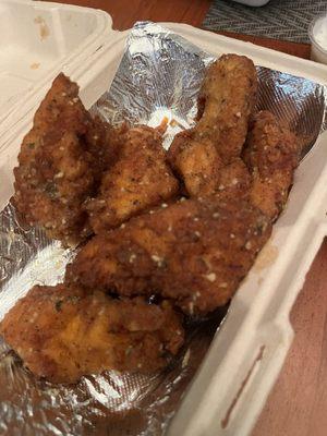 Garlic parm boneless wings - good