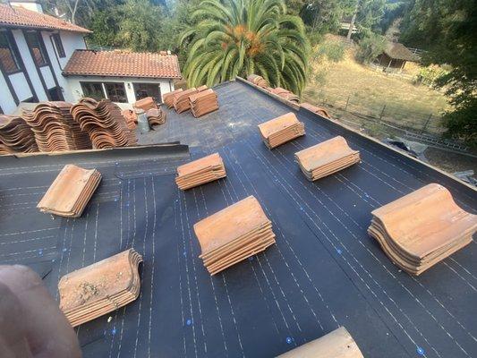 New roof for one of our  customers in Woodside, CA.