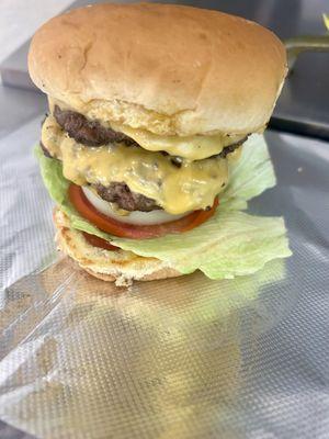 Double cheeseburger