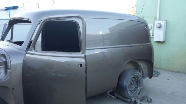 1954 Chevy panel. Better in person. Paint came out great.