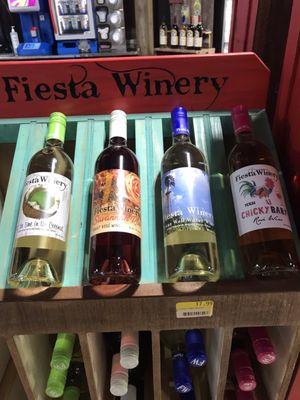 Various Fiesta Winery wines.