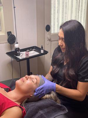 Cynthia is super passionate about microneedling