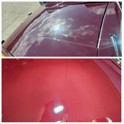 Swirl and scratch removal paint correction