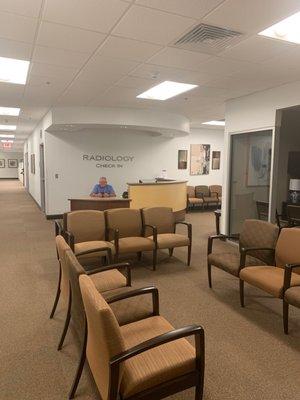 The radiology waiting area.