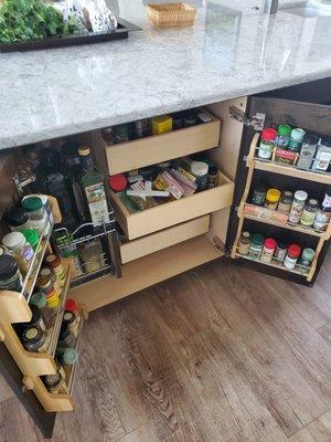 Custom Spice Cabinet - One of our favorites!