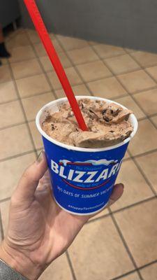 oreo hot cocoa blizzard