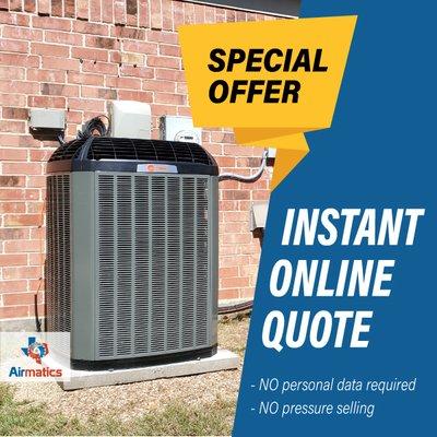 Instant online quote