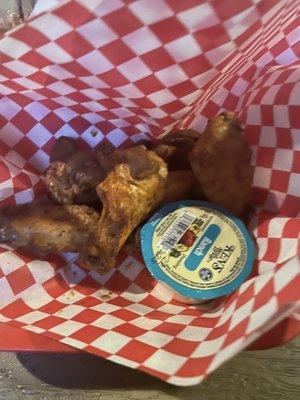 Cancun wings with ranch