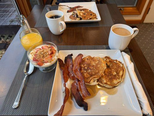 Homemade breakfast each morning