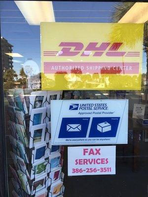 DHL USPS Faxing