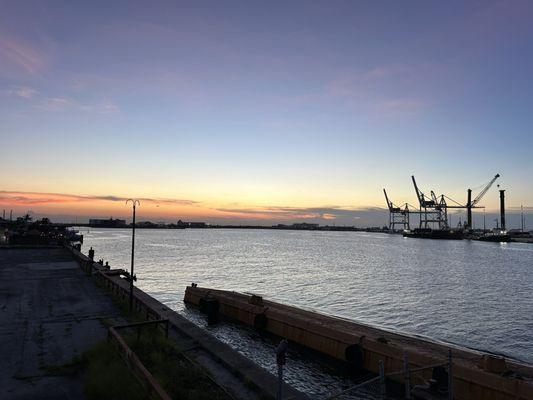 Sunset over Port Canaveral from Fishlips