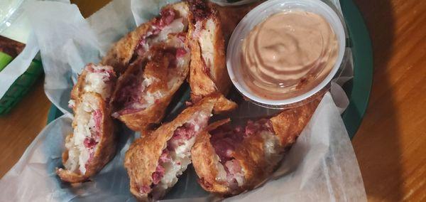 Reuben eggrolls