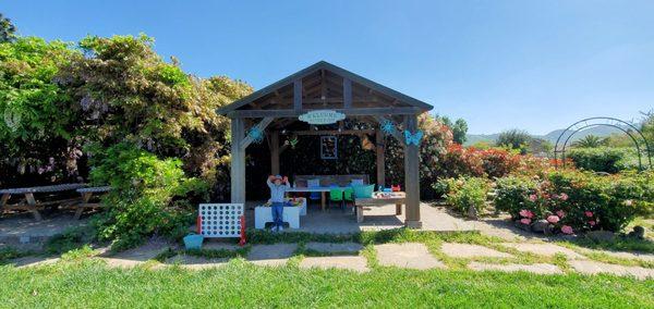 Picnic Tables / Play Area with Toys / Garden