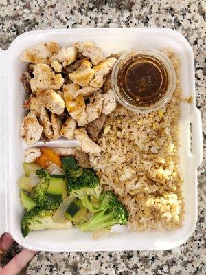 Chicken hibachi dinner