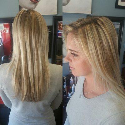 This blonde bombshell got a beautiful balayage