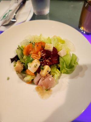 Sashimi salad.