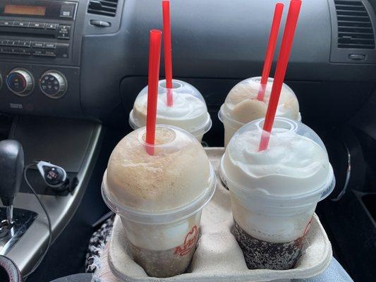 Their dollar Coke and root beer floats there smalls are quite large would recommend it