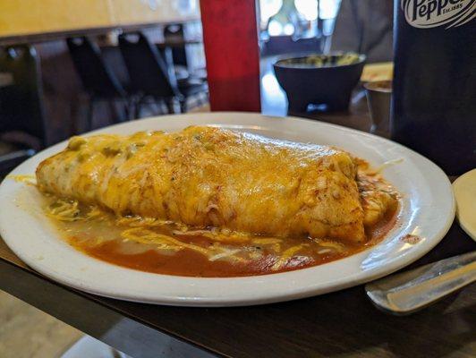 Machaca breakfast burrito, Christmas