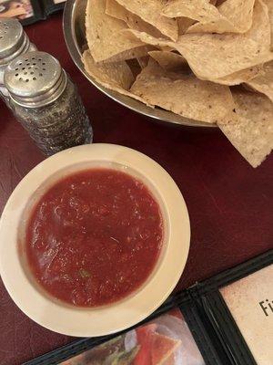 Chips and salsa.