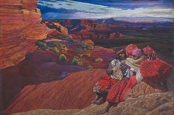 Bill Baker and his paintings of the Tarahumara at the Michael McCormick and Sons Gallery