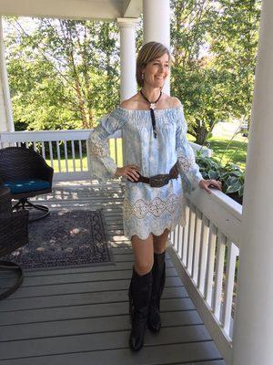 Union of Angels dress, belt and boots