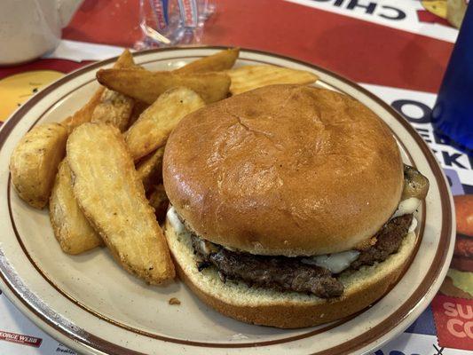 Mushroom Swiss Burger