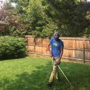 Battery powered trimming and mowing