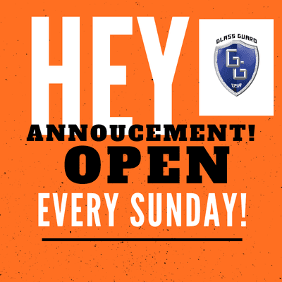 Open Every Sunday