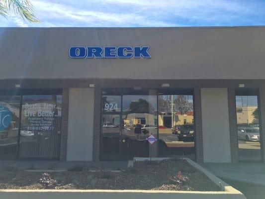 ORECK Burbank store front in shopping strip