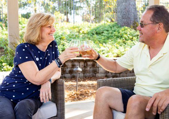 Bring your special someone to Rombauer Sierra Foothills outdoor patio to enjoy our wonderful wines.