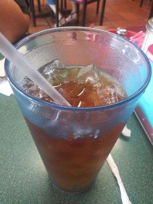 Cold iced tea.