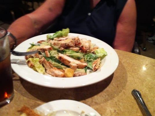 Chicken Caesar Salad at the clubhouse