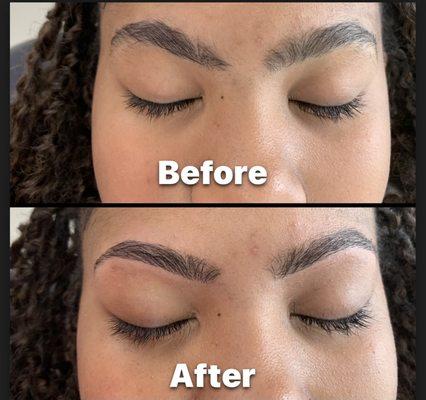 Eyebrows Threading done by A J.