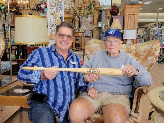 Michael with MLB World Series baseball star John Sullivan.