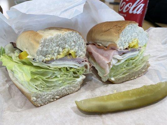 Young's Sub. I joked that it looks more like a lettuce sandwich