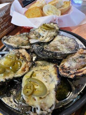 1/2 & 1/2 Charbroiled Oysters