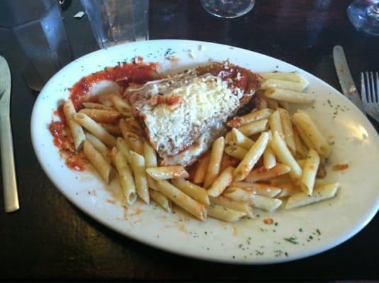 The best eggplant parmigiana!!! Crispy yet moist with an awesome sauce.